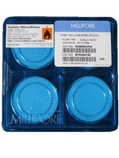 HAWG04700美國Millipore SDI測定儀測試濾膜膜片（帶網(wǎng)格）
